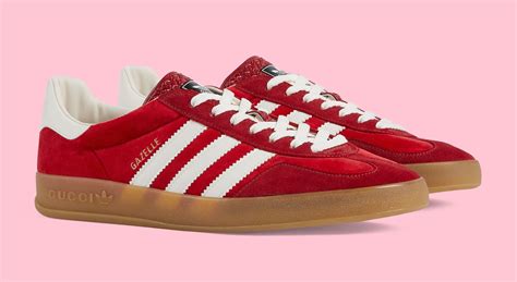 gucci x adidas gazelle red|adidas x gucci gazelle.